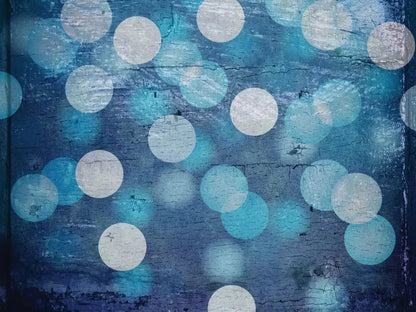 Textured Blue Bokeh 10X8 Fleece ( 120 X 96 Inch ) Backdrop