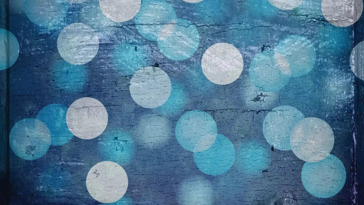 Textured Blue Bokeh 14X8 Ultracloth ( 168 X 96 Inch ) Backdrop