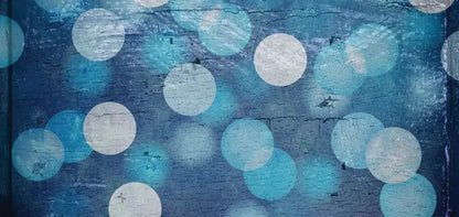 Textured Blue Bokeh 16X8 Ultracloth ( 192 X 96 Inch ) Backdrop