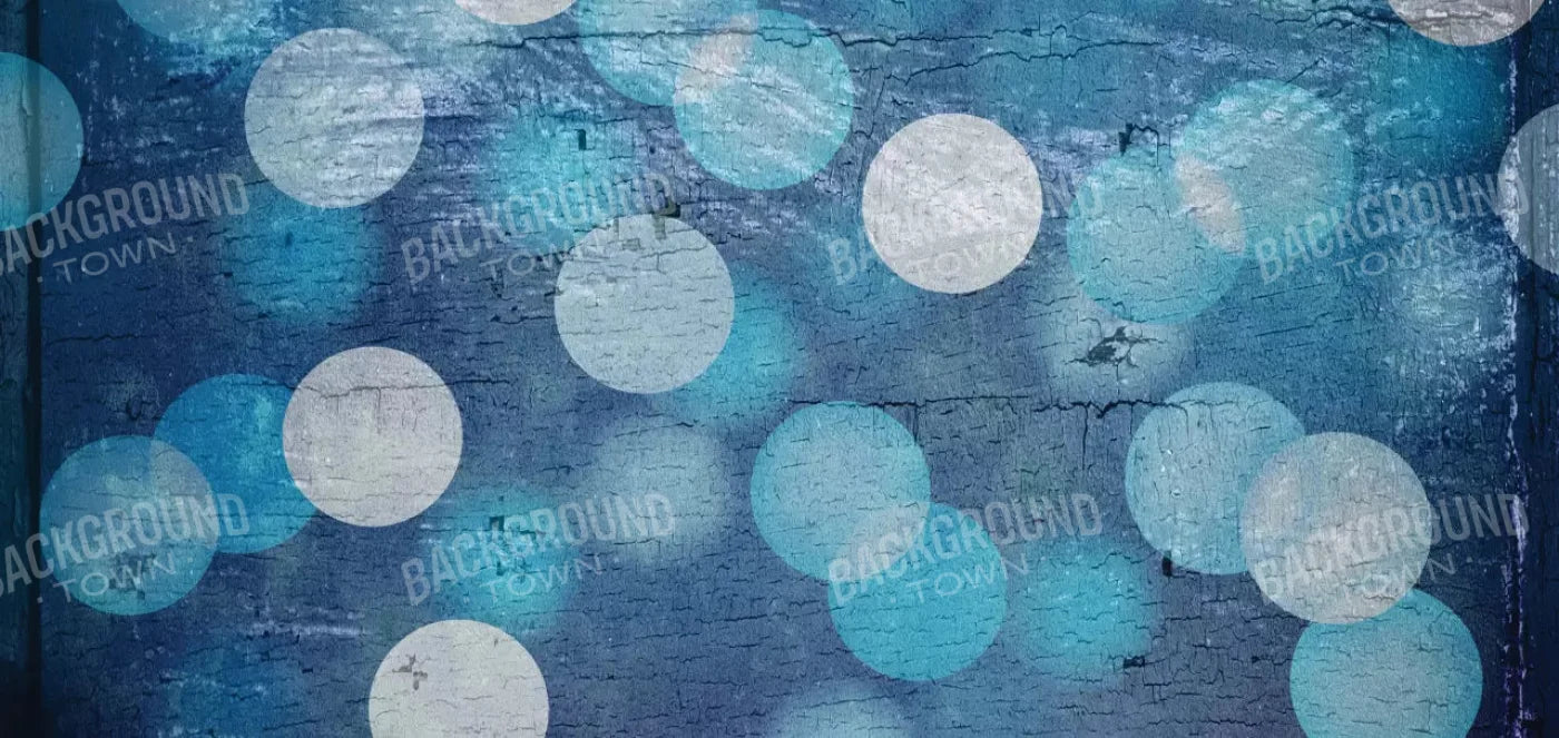 Textured Blue Bokeh 16X8 Ultracloth ( 192 X 96 Inch ) Backdrop
