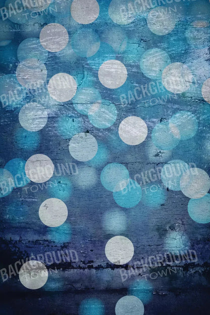Textured Blue Bokeh 5X8 Ultracloth ( 60 X 96 Inch ) Backdrop
