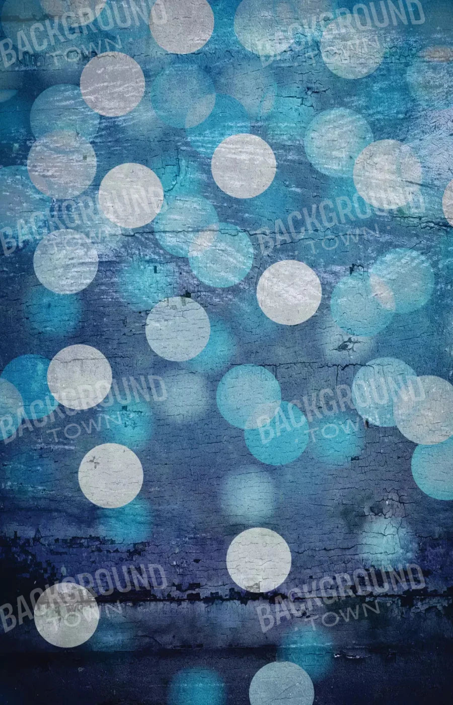 Textured Blue Bokeh 8X12 Ultracloth ( 96 X 144 Inch ) Backdrop