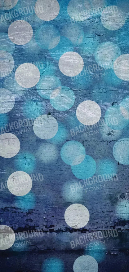 Textured Blue Bokeh 8X16 Ultracloth ( 96 X 192 Inch ) Backdrop