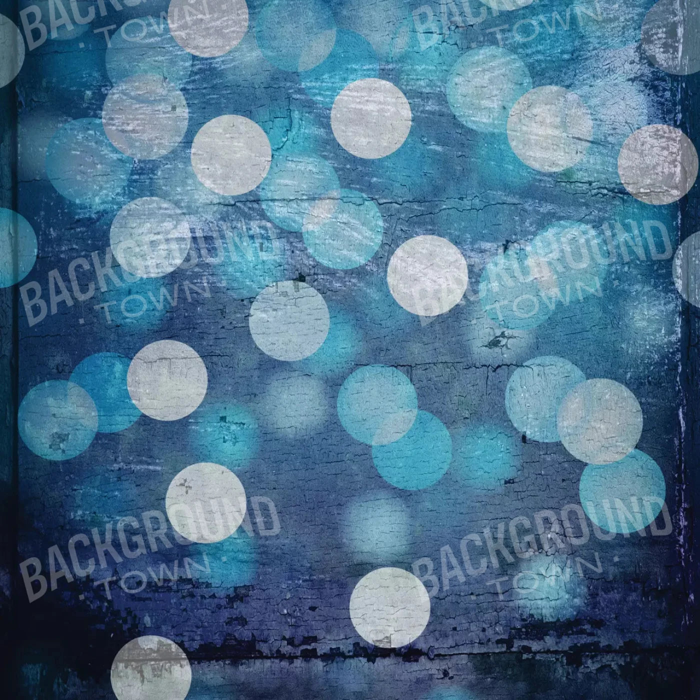 Textured Blue Bokeh 8X8 Fleece ( 96 X Inch ) Backdrop