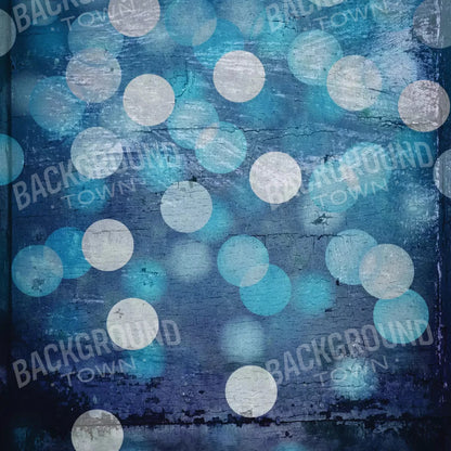 Textured Blue Bokeh 8X8 Fleece ( 96 X Inch ) Backdrop