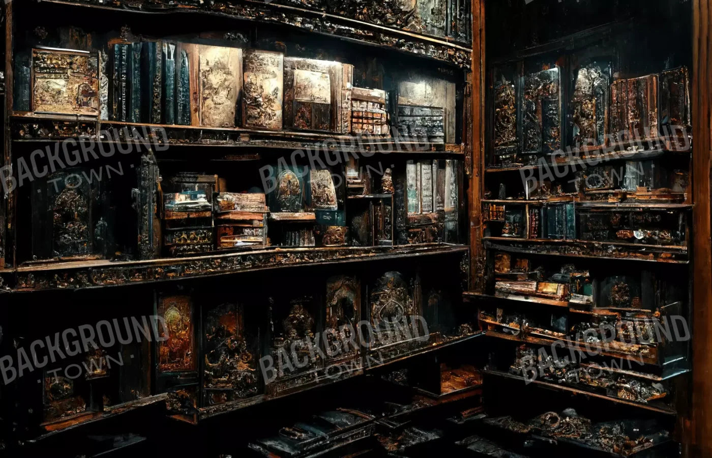 The Crypt Library 12’X8’ Ultracloth (144 X 96 Inch) Backdrop