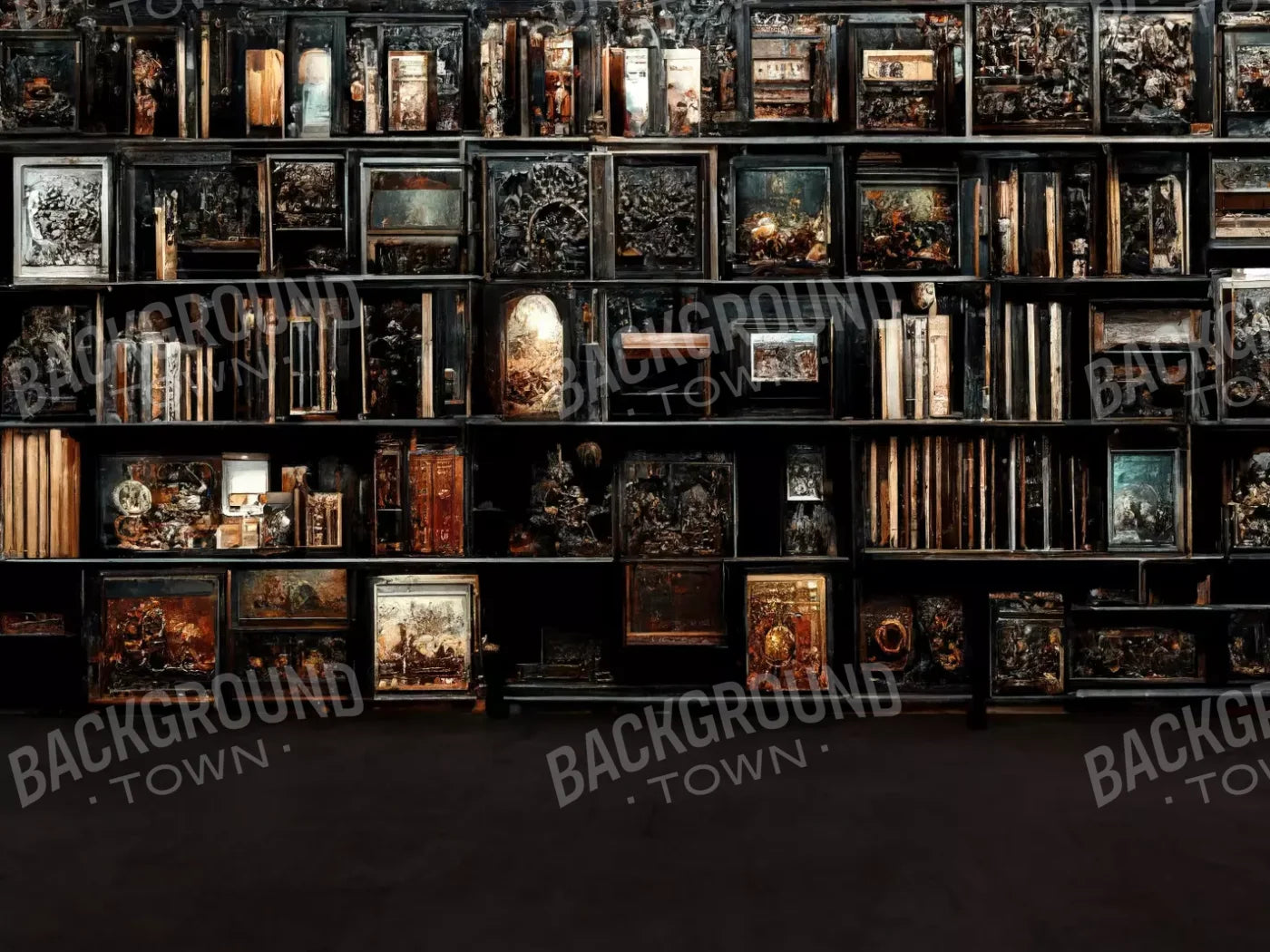 The Crypt Library 2 10’X8’ Fleece (120 X 96 Inch) Backdrop