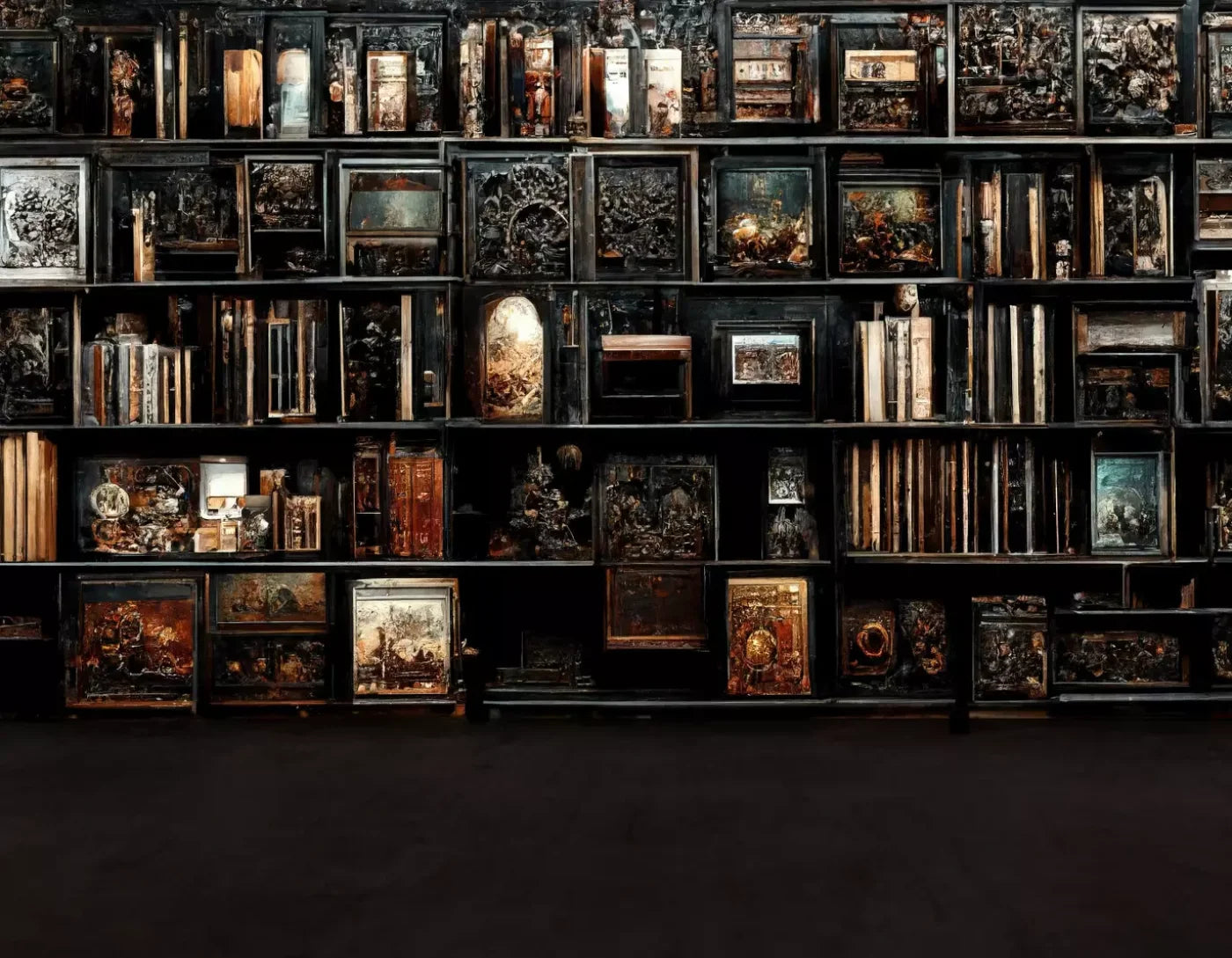 The Crypt Library 2 8’X6’ Fleece (96 X 72 Inch) Backdrop