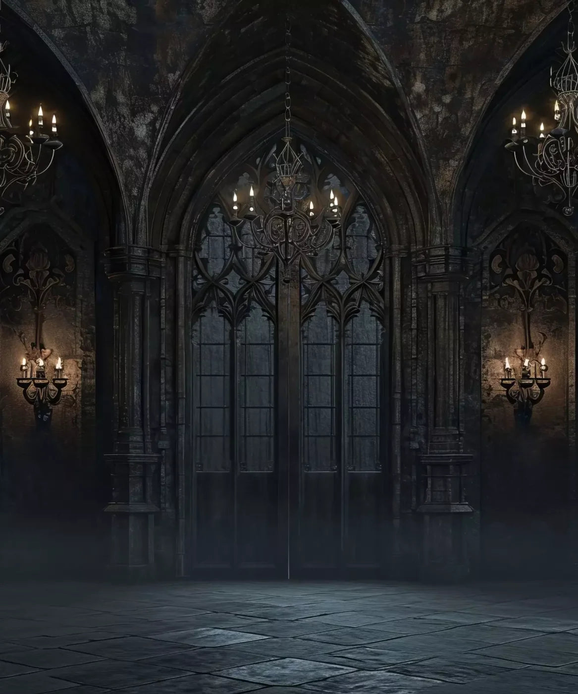 The Dark Roma Hall 10’X12’ Ultracloth (120 X 144 Inch) Backdrop