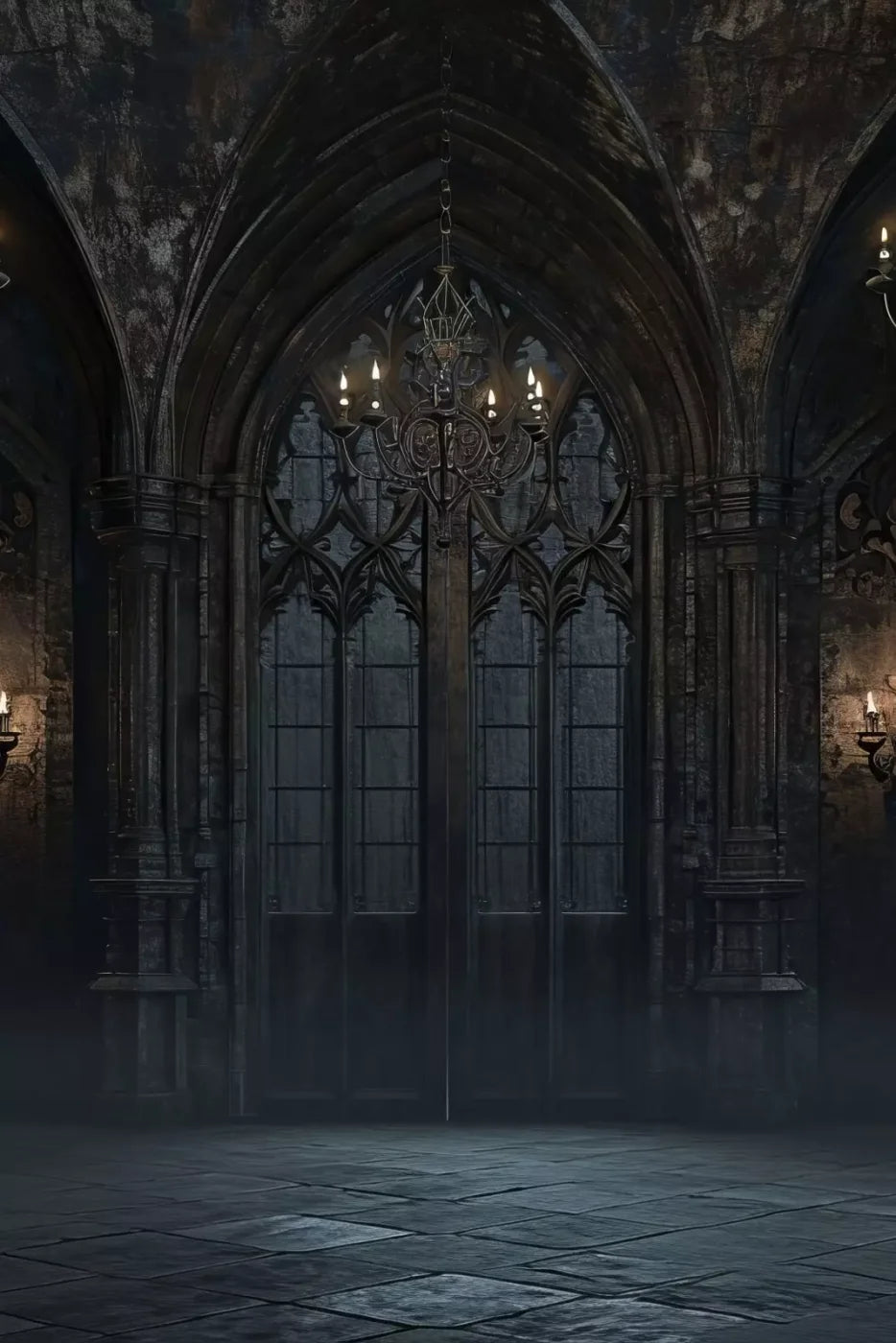 The Dark Roma Hall 8’X12’ Ultracloth (96 X 144 Inch) Backdrop