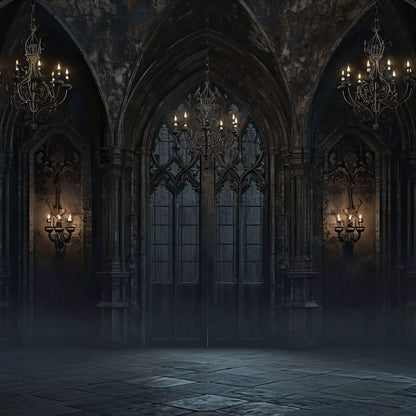 The Dark Roma Hall 8’X8’ Fleece (96 X Inch) Backdrop