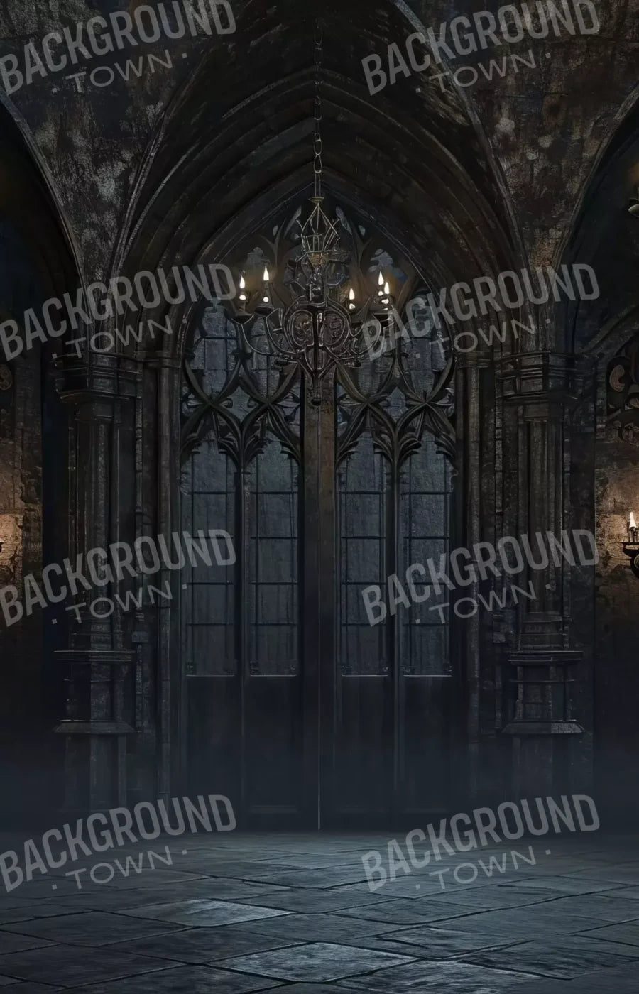 The Dark Roma Hall 9’X14’ Ultracloth (108 X 168 Inch) Backdrop