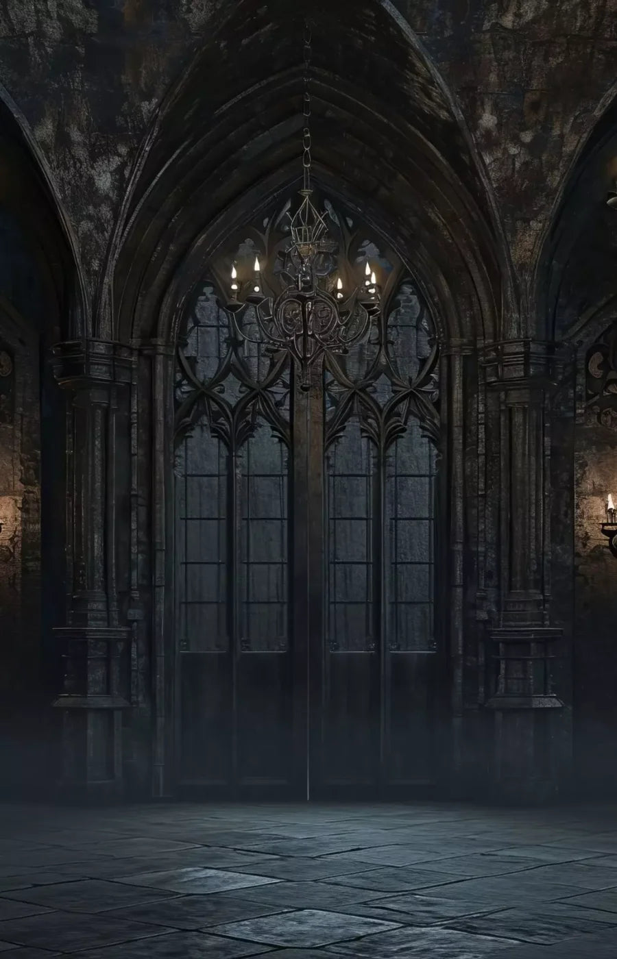 The Dark Roma Hall 9’X14’ Ultracloth (108 X 168 Inch) Backdrop