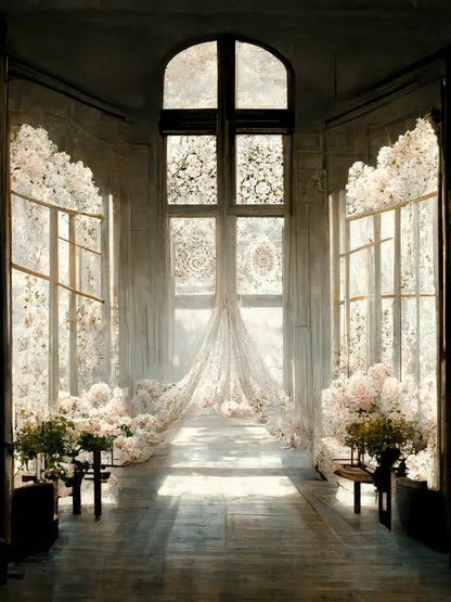 The Entryway 8’X10’ Fleece (96 X 120 Inch) Backdrop