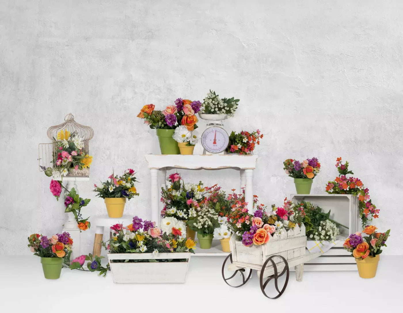 The Flowershop 8’X6’ Fleece (96 X 72 Inch) Backdrop