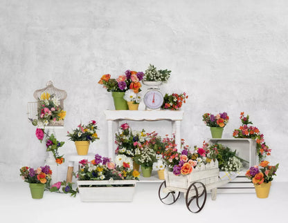 The Flowershop 8’X6’ Fleece (96 X 72 Inch) Backdrop
