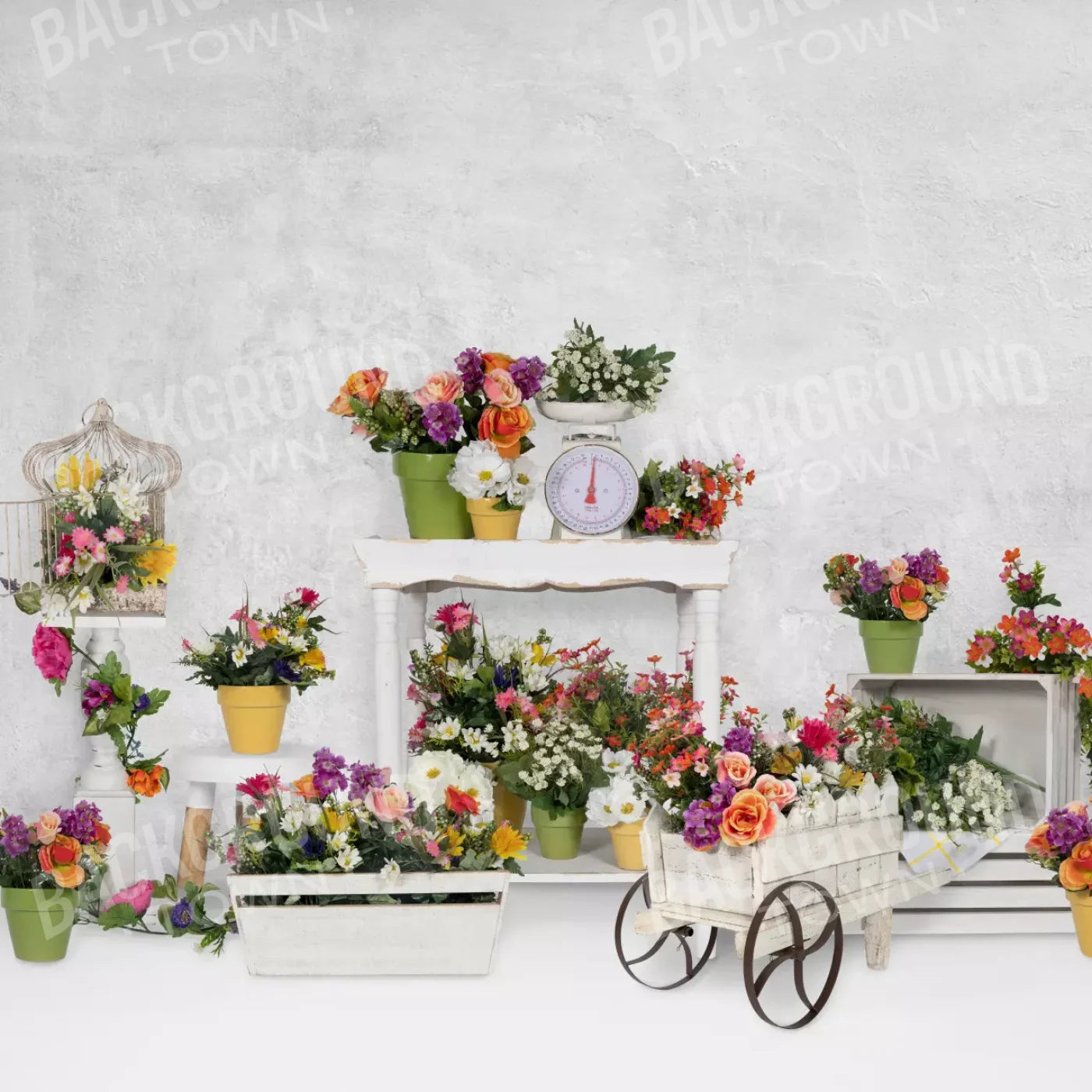 The Flowershop 8’X8’ Fleece (96 X Inch) Backdrop