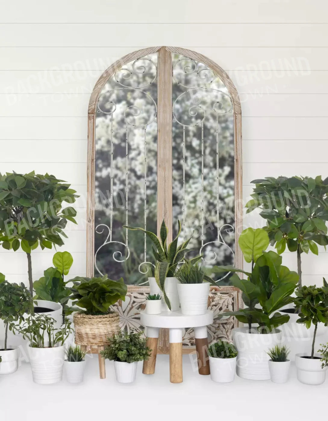 The Garden 6X8 Fleece ( 72 X 96 Inch ) Backdrop