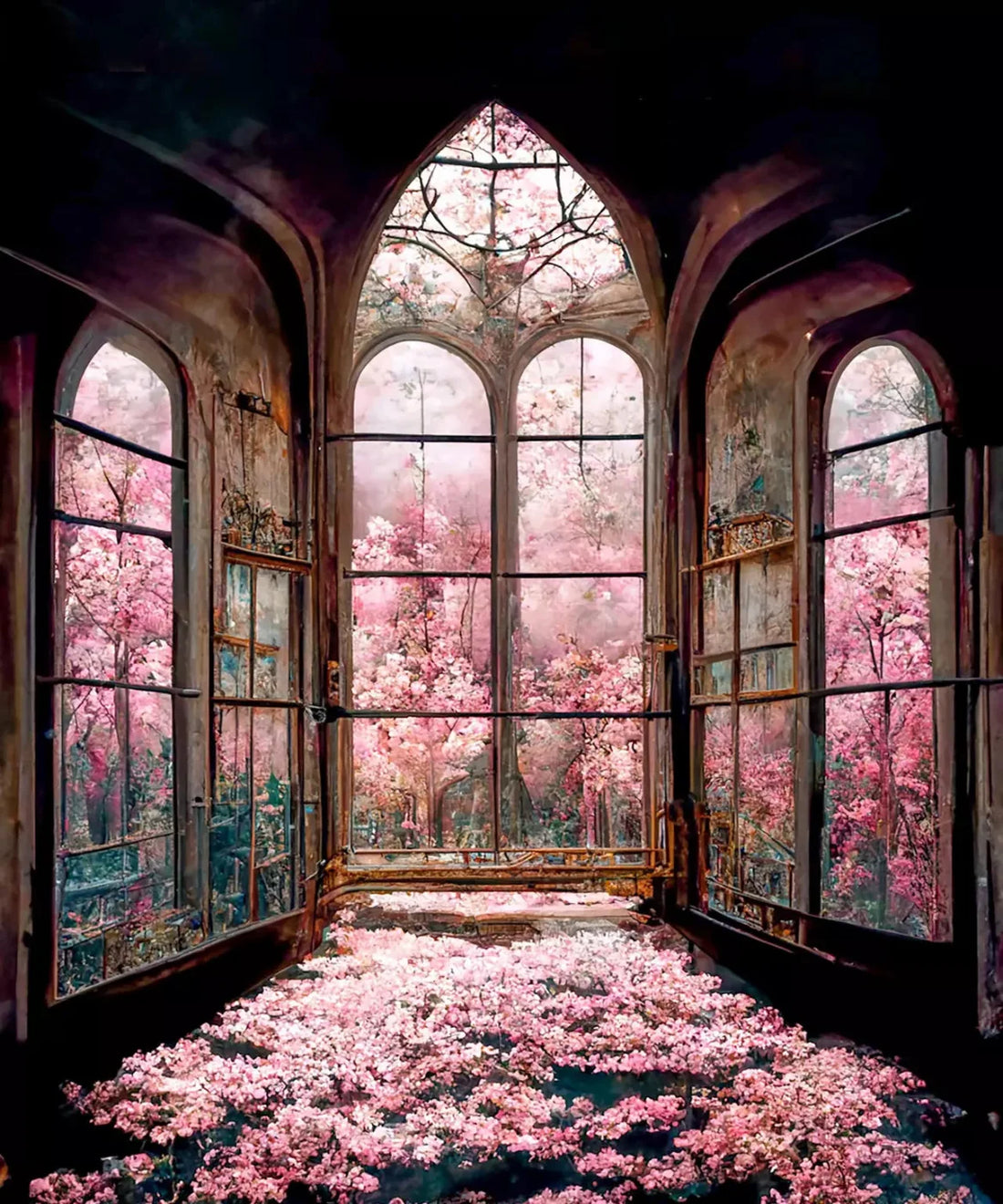 Pink Floral Backdrop for Photography