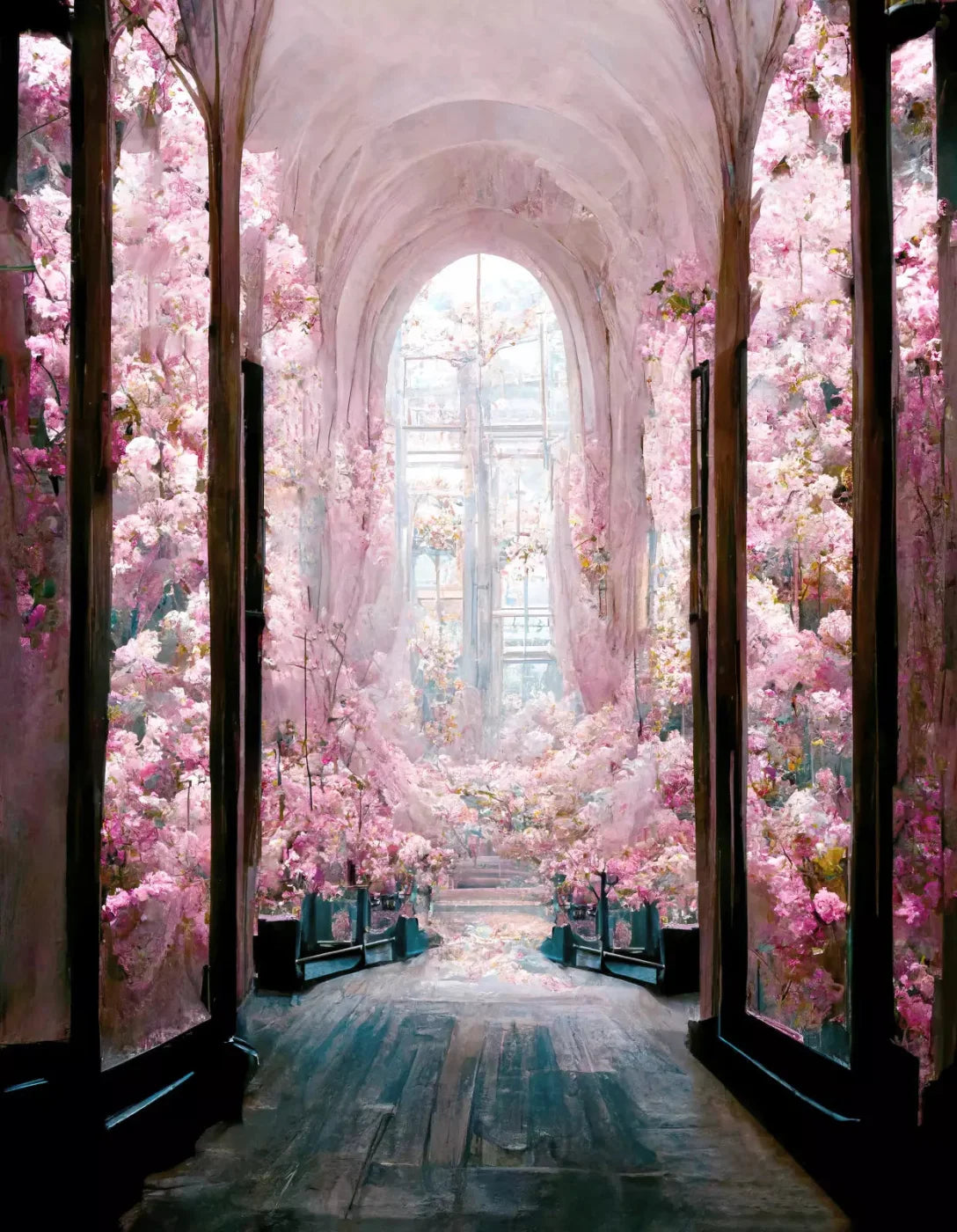 The Garden Room 2 6X8 Fleece ( 72 X 96 Inch ) Backdrop