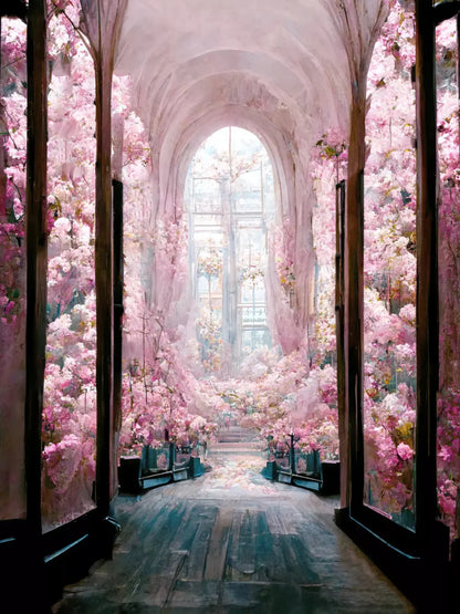 The Garden Room 2 8X10 Fleece ( 96 X 120 Inch ) Backdrop