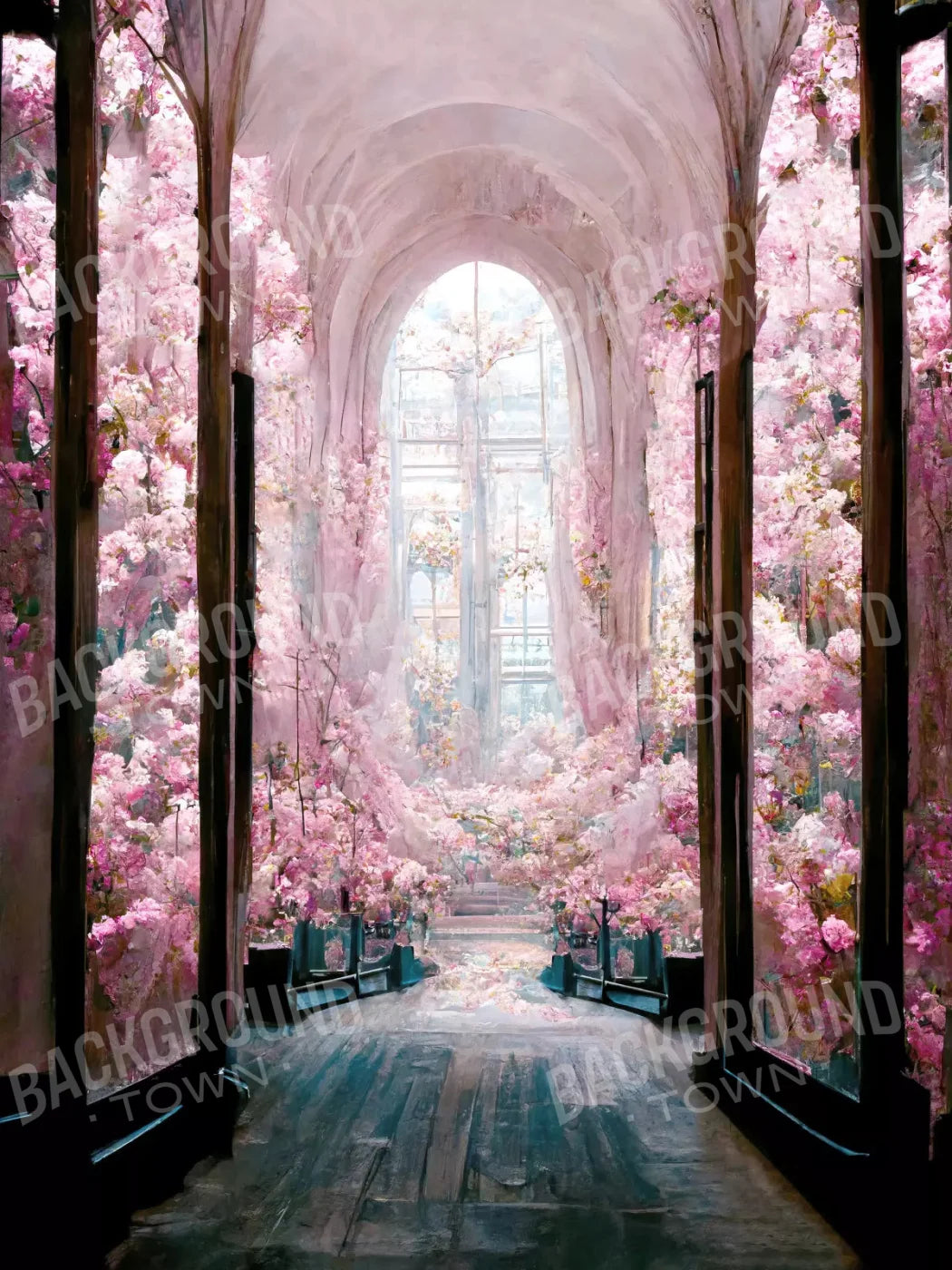 The Garden Room 2 5X68 Fleece ( 60 X 80 Inch ) Backdrop
