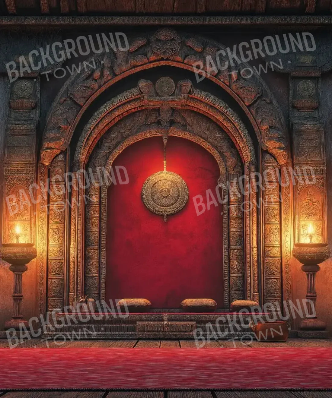 Red Brown Backdrop for Photography