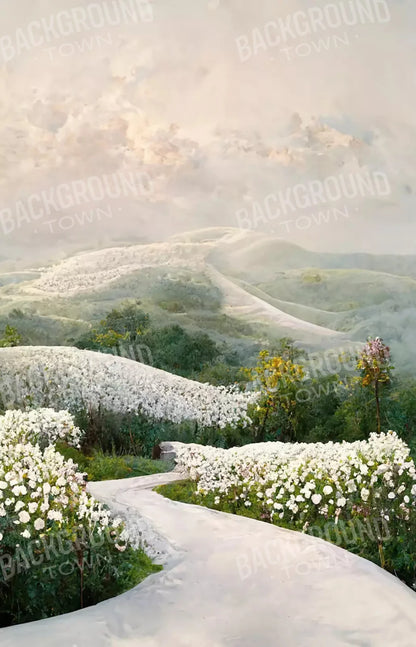 The Pathway In White 8X12 Ultracloth ( 96 X 144 Inch ) Backdrop