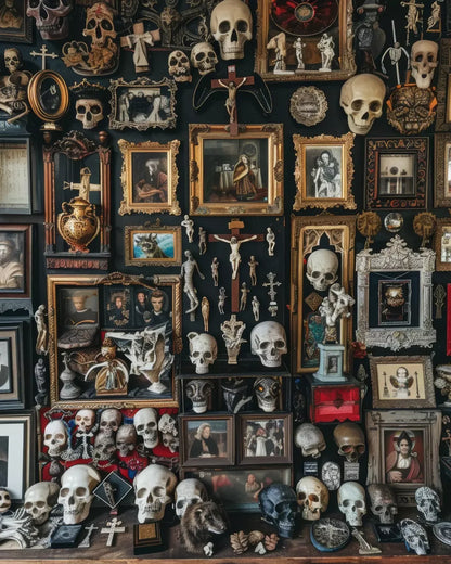 The Skeleton Photo Room 8’X10’ Fleece (96 X 120 Inch) Backdrop