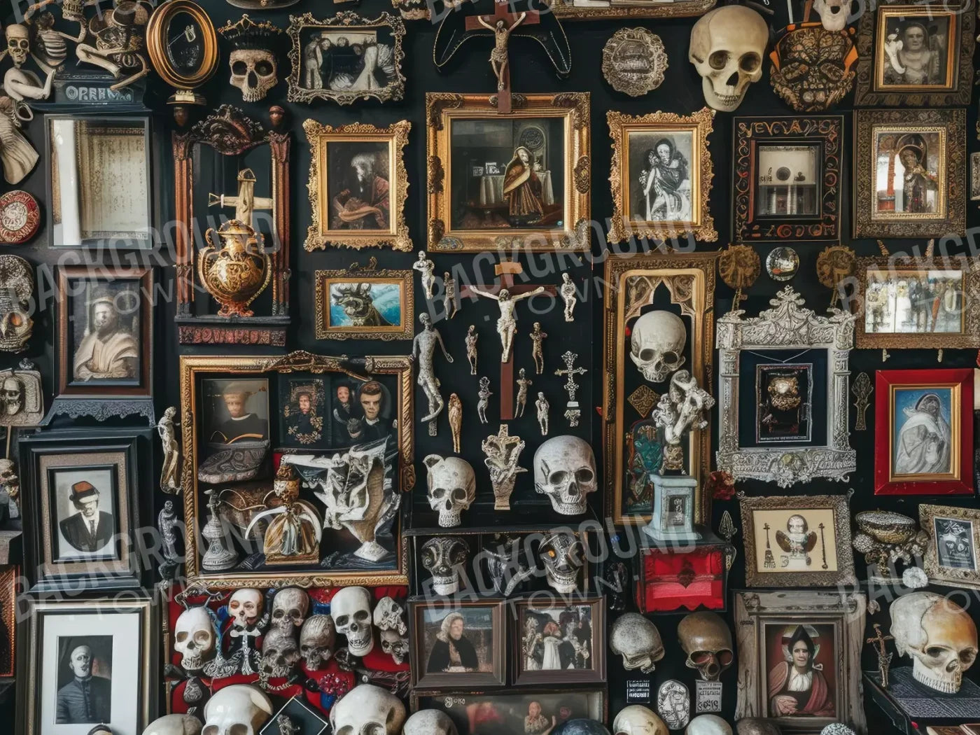 The Skeleton Photo Room 8’X6’ Fleece (96 X 72 Inch) Backdrop