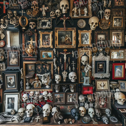 The Skeleton Photo Room 8’X8’ Fleece (96 X Inch) Backdrop