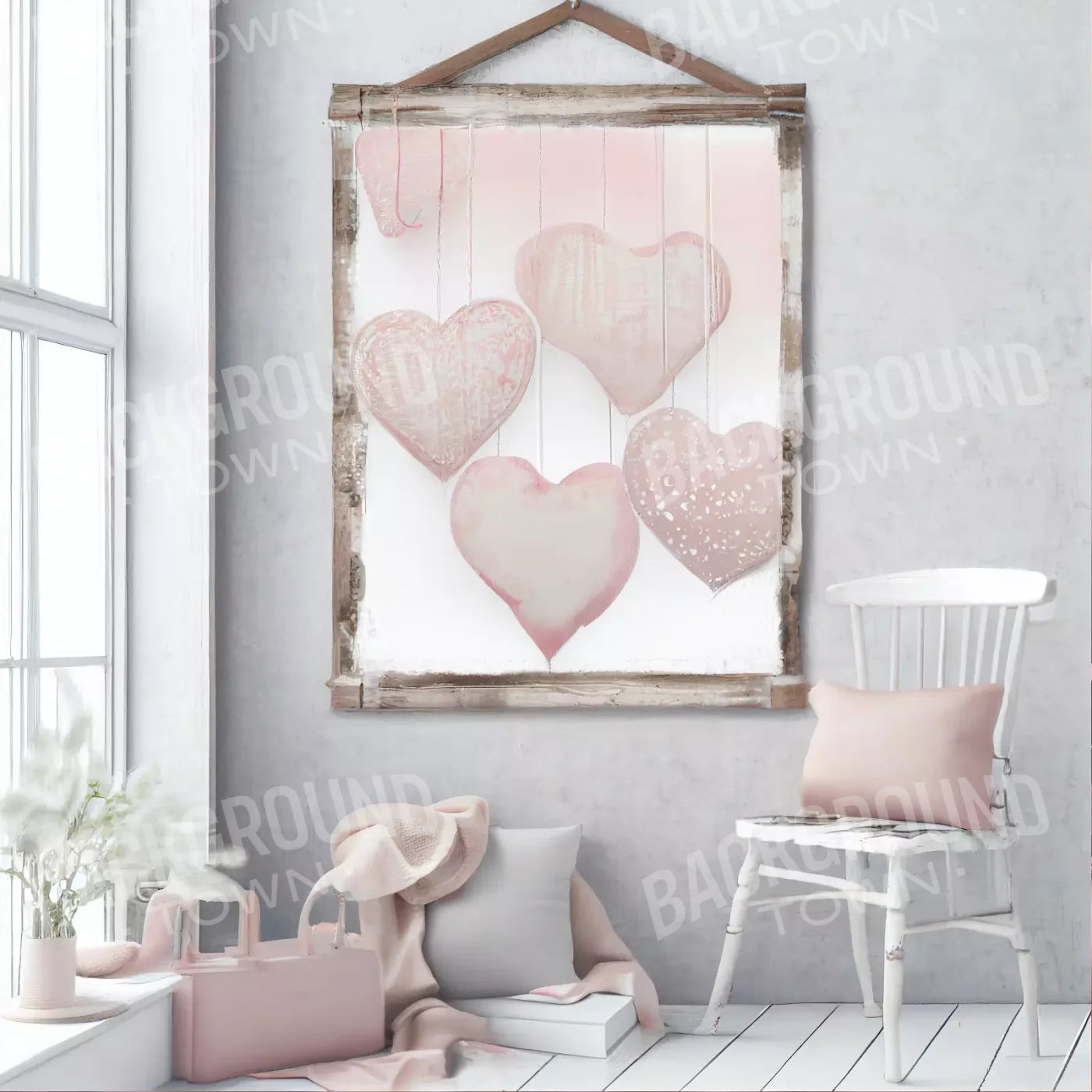 The Valentine Room 10X10 Ultracloth ( 120 X Inch ) Backdrop