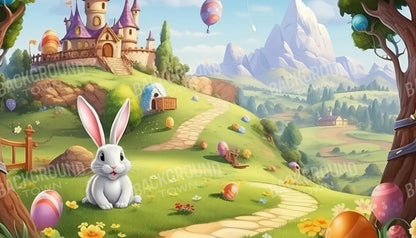 Thumper Easter Trail 14’X8’ Ultracloth (168 X 96 Inch) Backdrop
