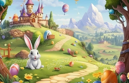 Thumper Easter Trail 14’X9’ Ultracloth (168 X 108 Inch) Backdrop