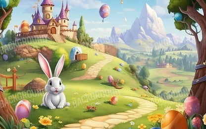 Thumper Easter Trail 16’X10’ Ultracloth (192 X 120 Inch) Backdrop