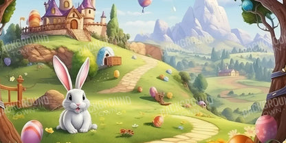 Thumper Easter Trail 16’X8’ Ultracloth (192 X 96 Inch) Backdrop