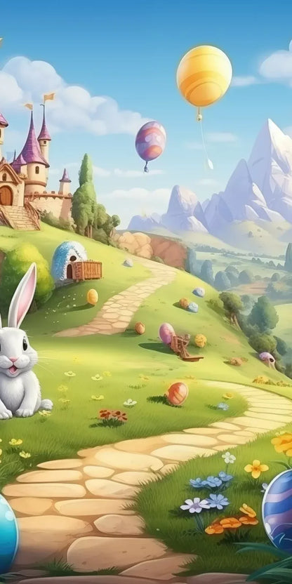 Thumper Easter Trail Backdrop