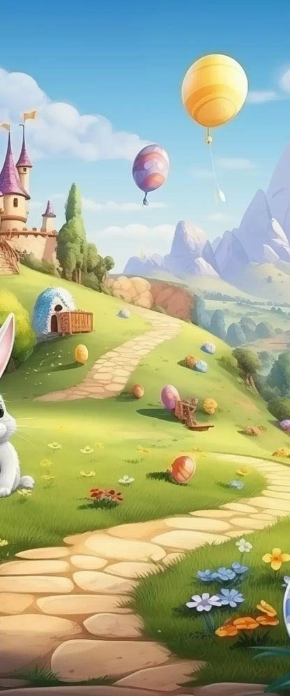 Thumper Easter Trail Backdrop