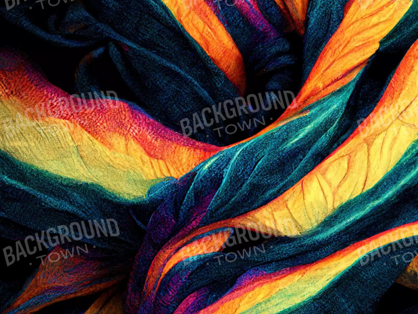 Tie Dye Pride 2 68X5 Fleece ( 80 X 60 Inch ) Backdrop