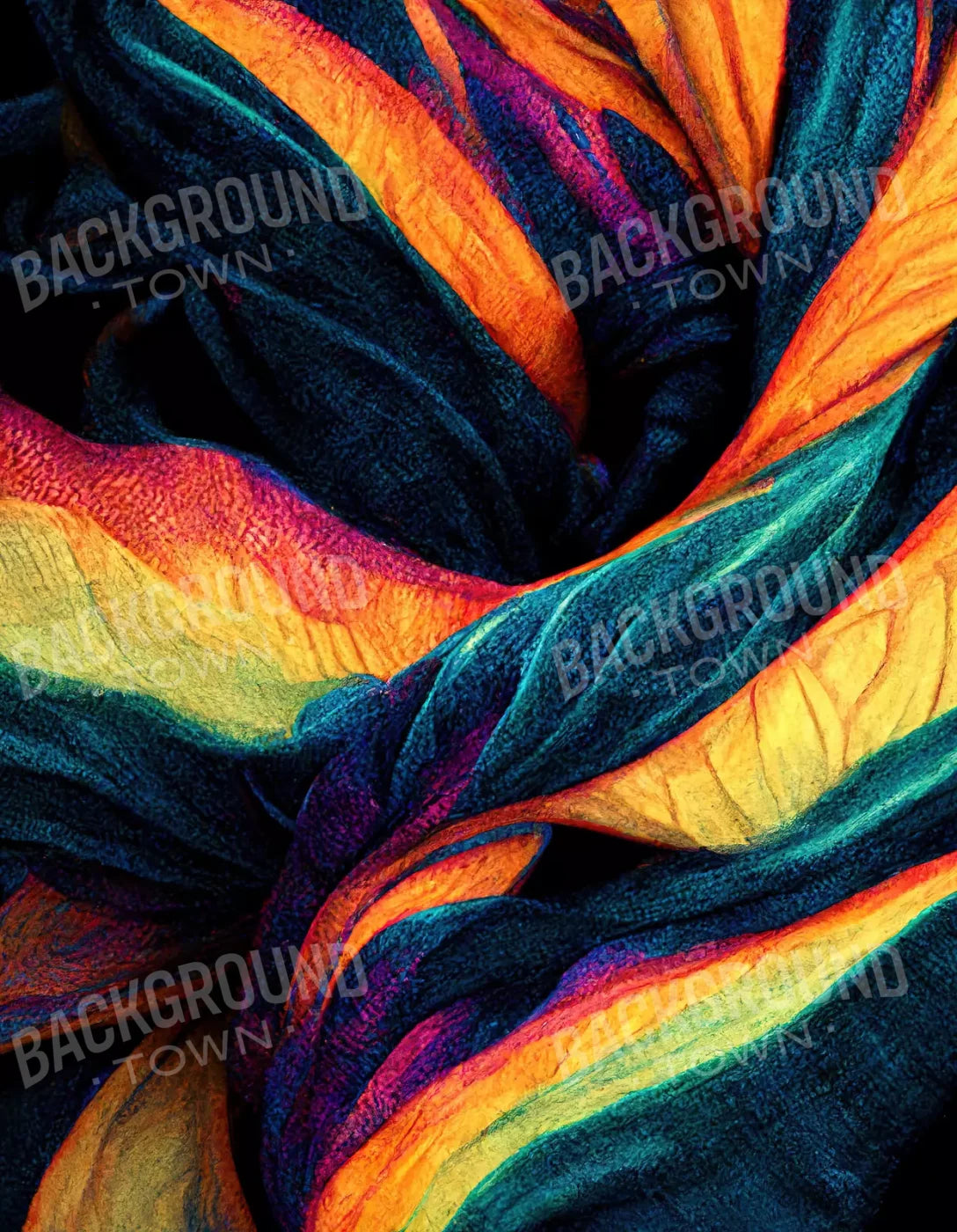 Tie Dye Pride 2 6X8 Fleece ( 72 X 96 Inch ) Backdrop