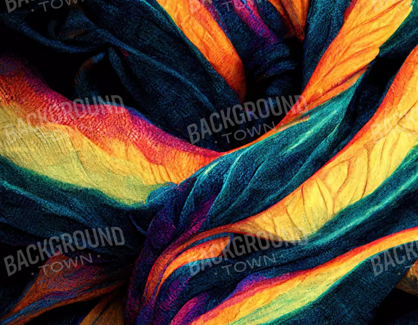 Tie Dye Pride 2 8X6 Fleece ( 96 X 72 Inch ) Backdrop