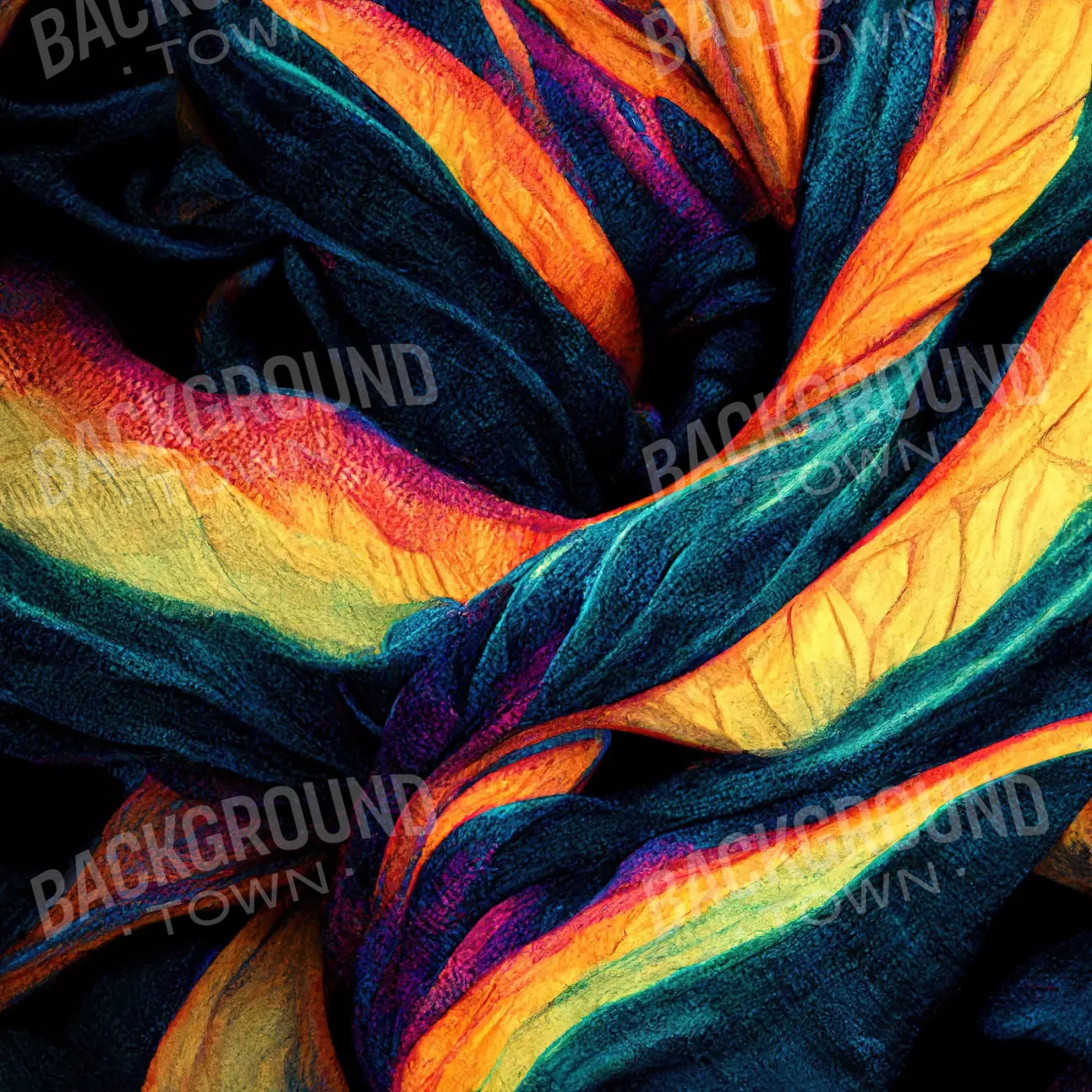 Tie Dye Pride 2 8X8 Fleece ( 96 X Inch ) Backdrop