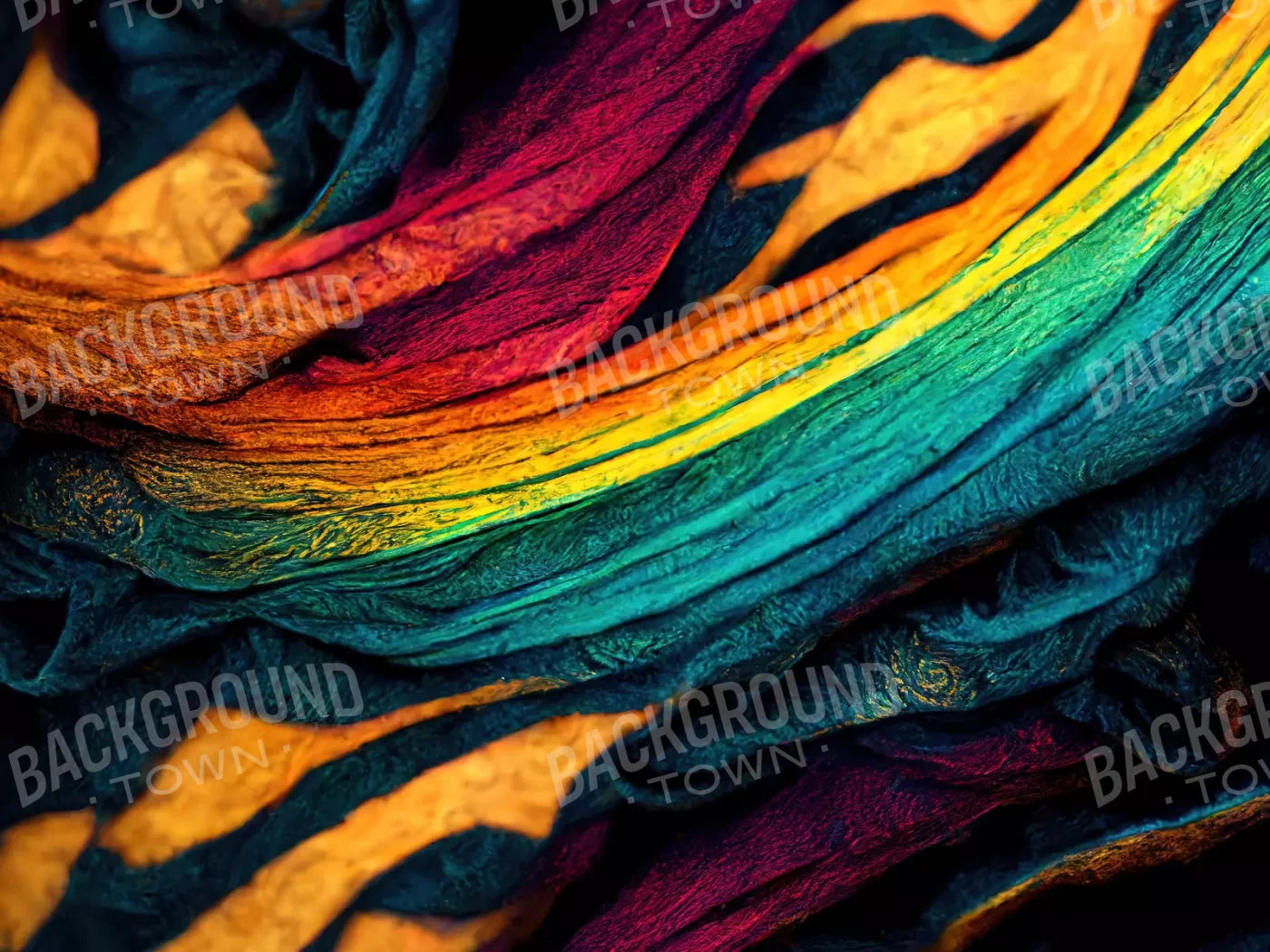 Tie Dye Pride 68X5 Fleece ( 80 X 60 Inch ) Backdrop