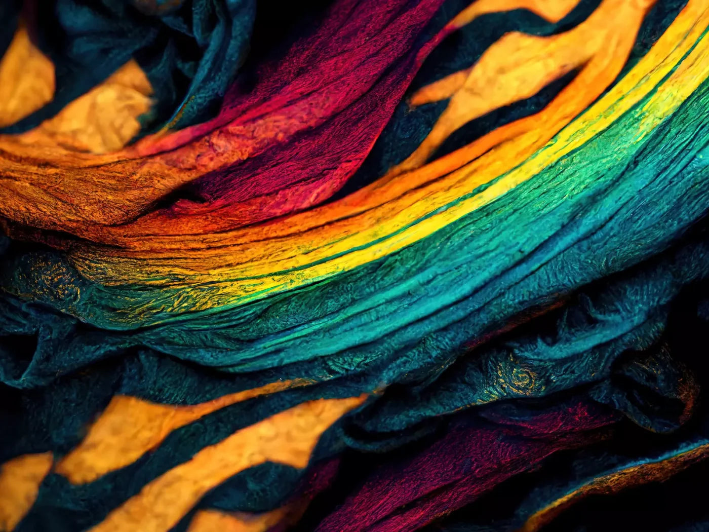 Tie Dye Pride 68X5 Fleece ( 80 X 60 Inch ) Backdrop