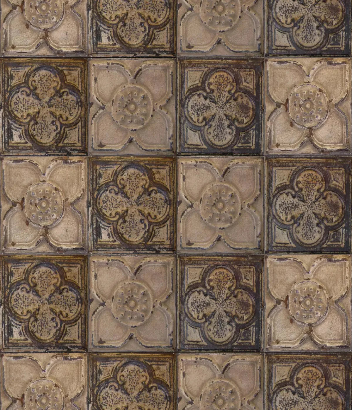 Tin Flowers 10X12 Ultracloth ( 120 X 144 Inch ) Backdrop