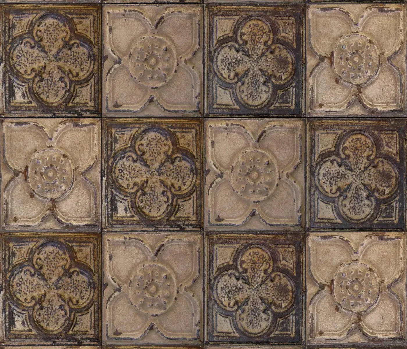 Tin Flowers 12X10 Ultracloth ( 144 X 120 Inch ) Backdrop