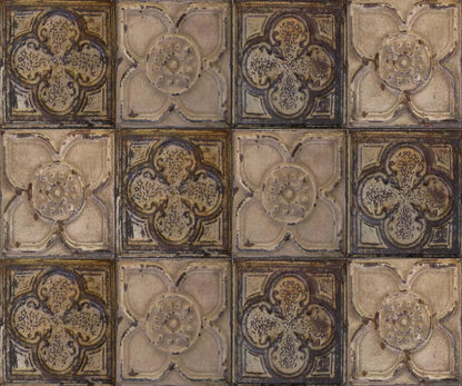 Tin Flowers 5X42 Fleece ( 60 X 50 Inch ) Backdrop