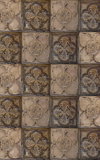 Tin Flowers 9X14 Ultracloth ( 108 X 168 Inch ) Backdrop