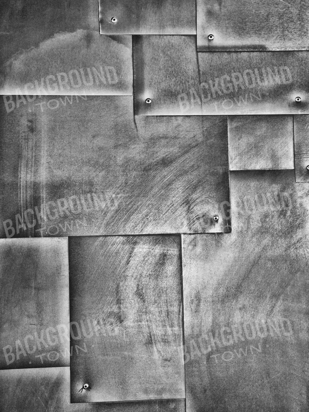 Tin Patch Black And White 5’X6’8’’ Fleece (60 X 80 Inch) Backdrop