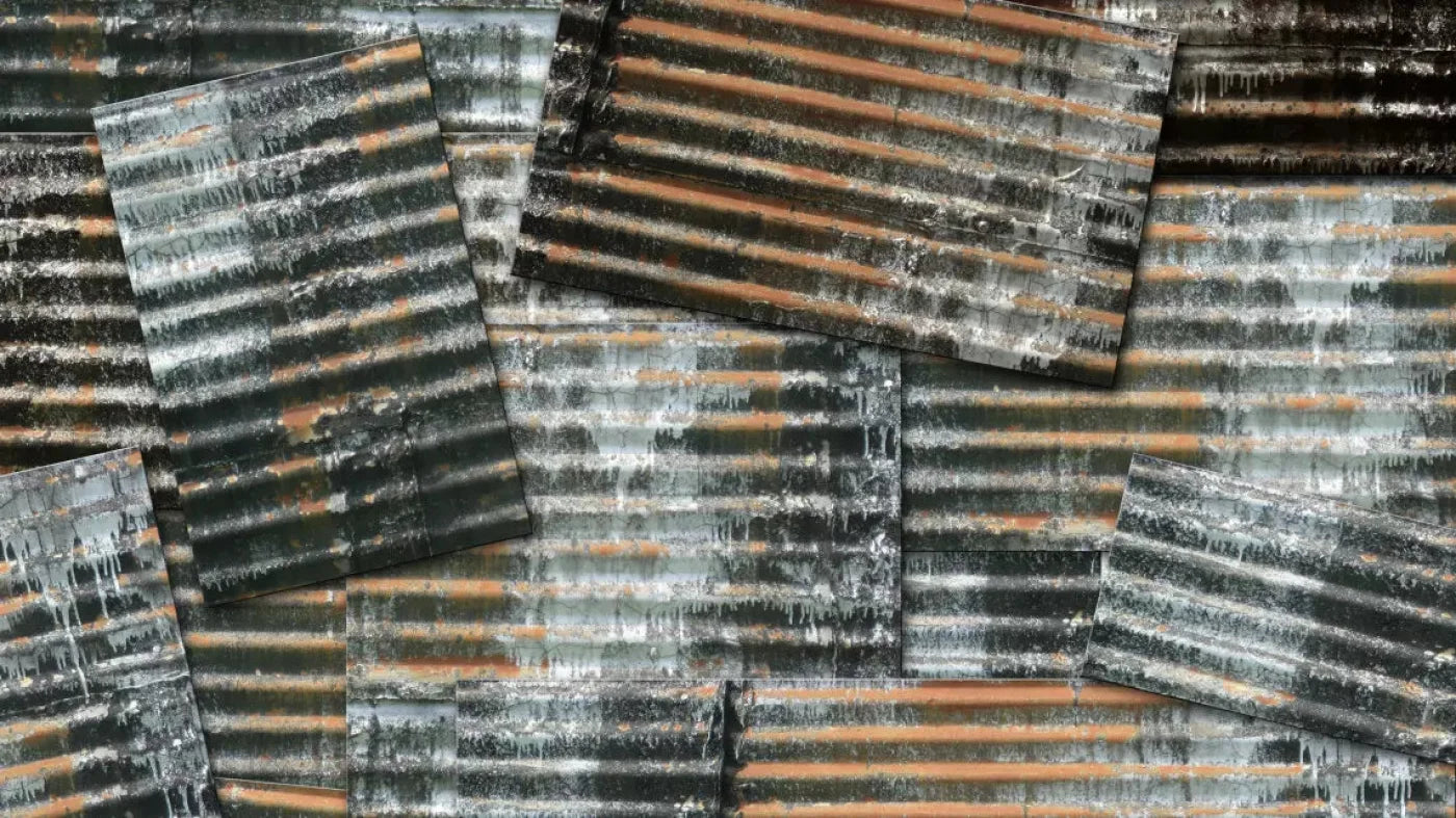 Tin Wall 14X8 Ultracloth ( 168 X 96 Inch ) Backdrop